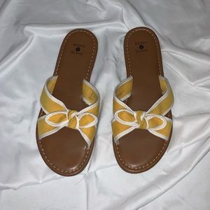 Yellow Target Sandals